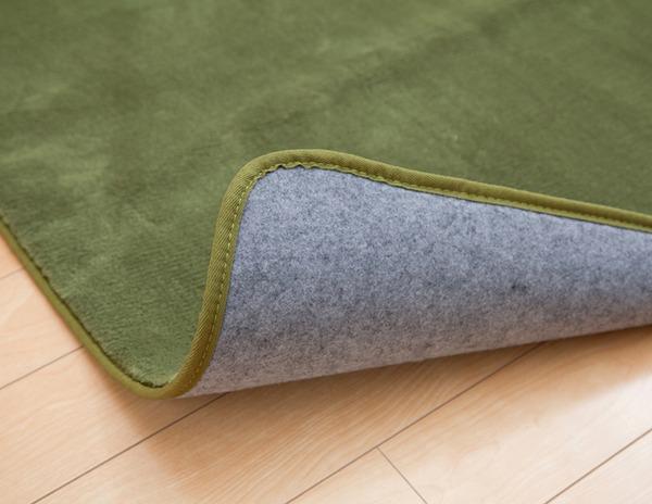 になります ラグ ベージュ 約200×300cm(ホットカーペット対応)の通販はau PAY マーケット - フジックス|商品ロットナンバー:249525666 カーペット 4畳 無地 フランネル 『フラン』 モスグリー