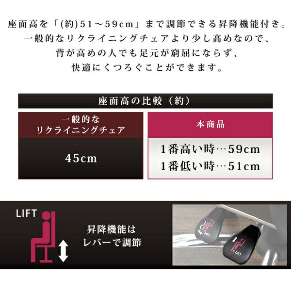 2022在庫 回転式 リクライニングチェア 〔ダークブラウン〕 約幅66cm 合皮 スチール ハイバック 昇降式 フットレスト キャスター付 組立品の通販はau PAY マーケット - フジックス|商品ロットナンバー 再入荷お得
