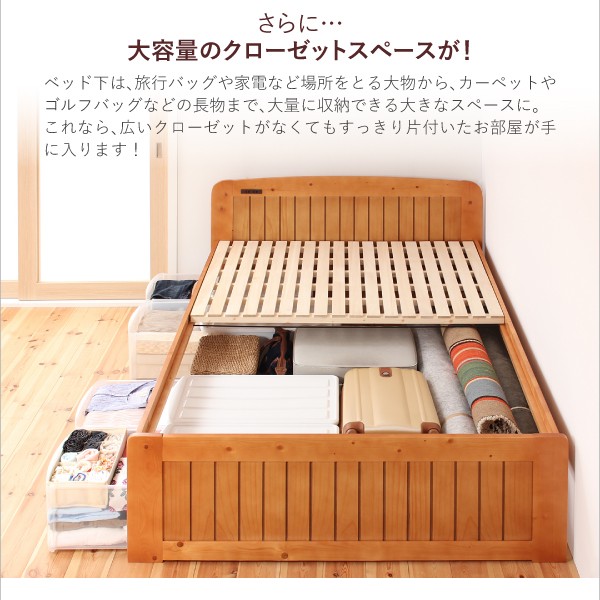 ラッカー 高さ調節ができる 〔フレーム色〕ライトブラウンの通販はau PAY マーケット - フジックス|商品ロットナンバー 天然木すのこベッド 〔レガロアフィーノ〕 ベッドフレームのみ ワイドK200(S×2) ロットナン