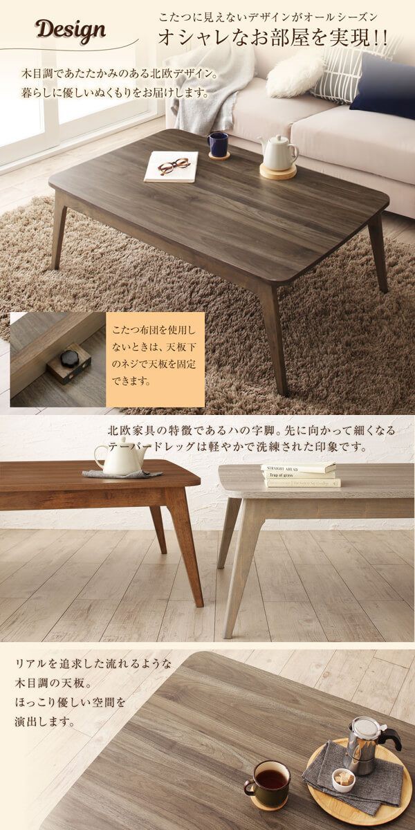 お得豊富な こたつシリーズ 〔アニッタ FK〕 こたつテーブル単品 長方形(75×105cm) ウォールナットBRの通販はau PAY マーケット - フジックス|商品ロットナンバー:396206746 セール新作