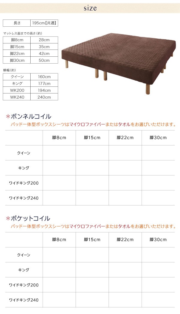 グランド 家族を繋ぐ大型マットレスベッドボンネルコイル モカブラウンの通販はau PAY マーケット - フジックス|商品ロットナンバー:230857104 タオルタイプセット 脚22cm キング 〉いただけま