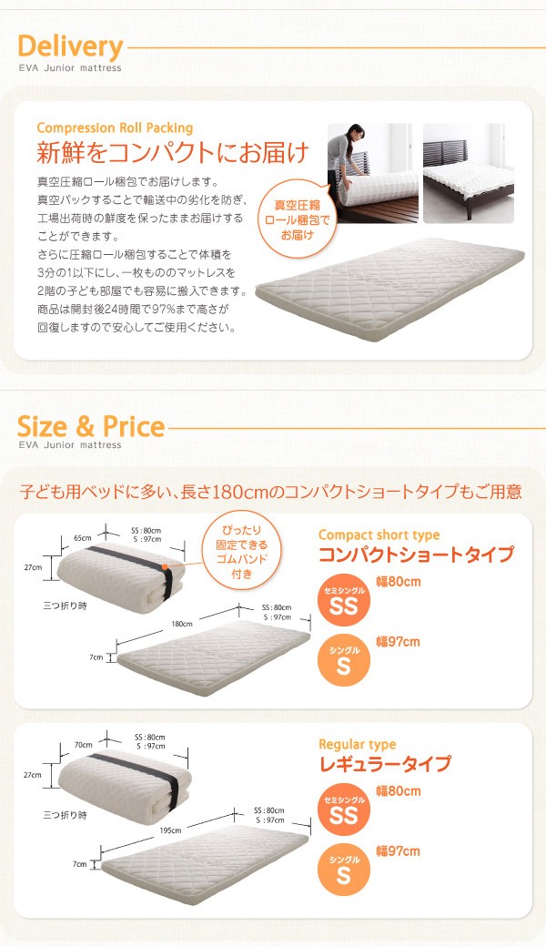 子どもの睡眠環境を考えた 安眠 マットレス 薄型...+webdev.ilkom