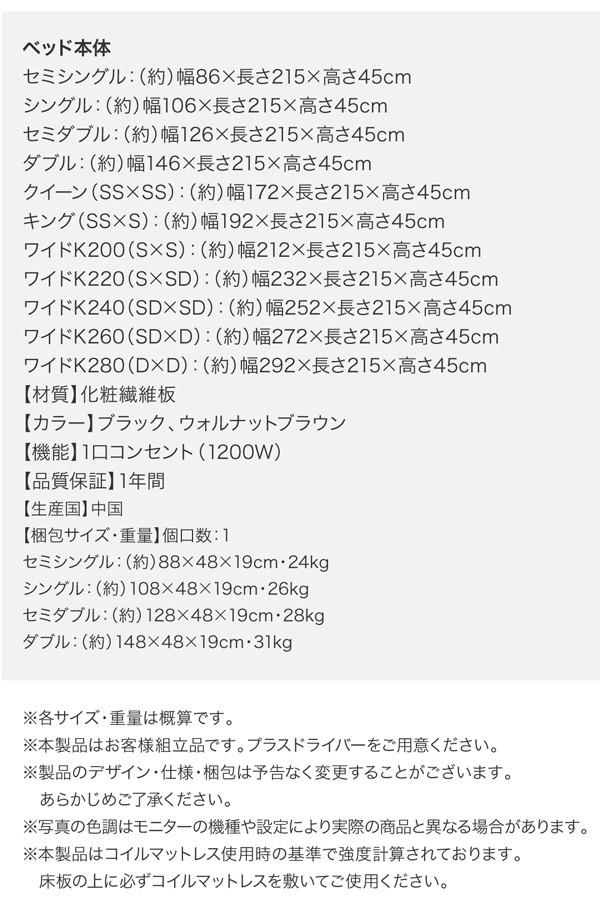 ファミリー 大型フロアベッド 〔マット〕黒の通販はau PAY マーケット - フジックス|商品ロットナンバー:21587 〔LAUTUS〕 〔スタンダードポケットコイルマット付〕 シングル 〔フレーム〕ウォルナットBR いてご