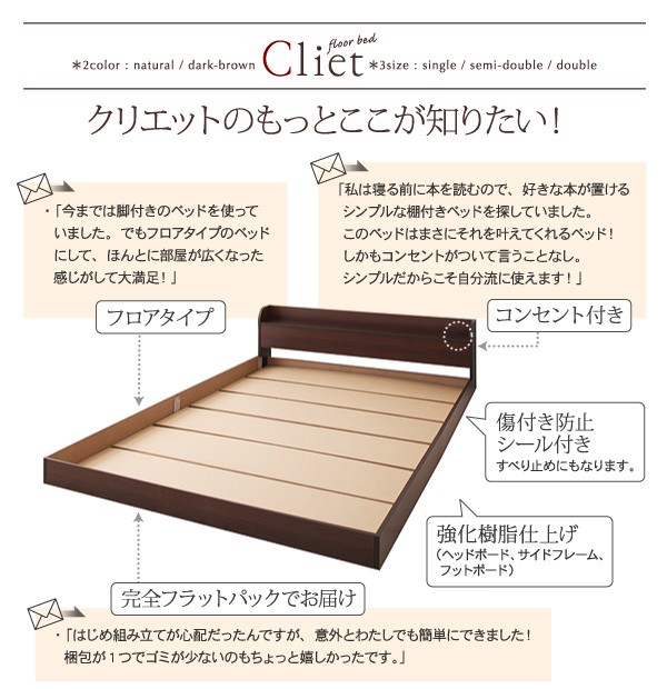 爆買い国産 棚付きフロアベッド 〔クリエット〕 〔スタンダードボンネルコイルマットレス付き〕 ダブル ナチュラル 〔マット〕ブラックの通販はau PAY マーケット - フジックス|商品ロットナンバー:3 定番