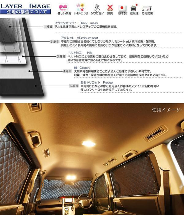 公式店舗 ブラインドシェード トヨタ ハイエース ワイドロング Iv 0 H25 11 バン リアセット B1 009 R9 新版 Olsonesq Com