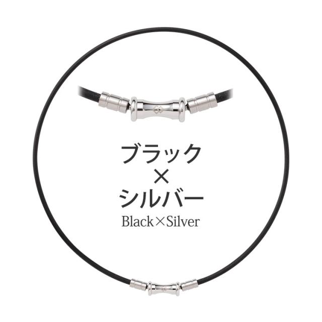 TAOネックレススリム RAFFI mini ブラック×シルバー