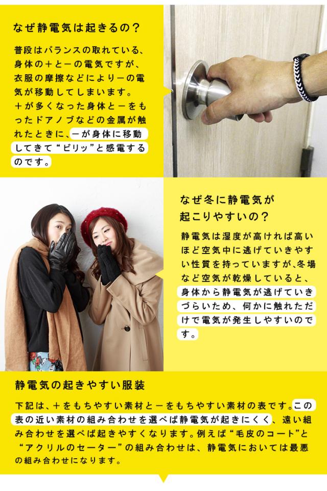 静電気発生の仕組みなど