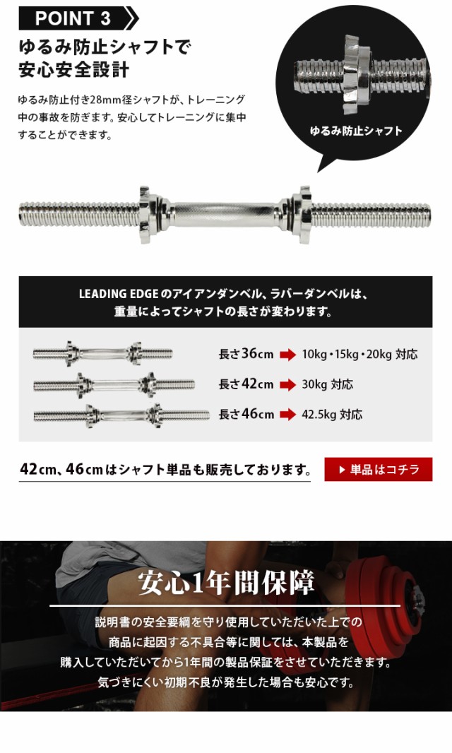 リーディングエッジ LEADING EDGE アイアンダンベル 片手40kg×2個 LE