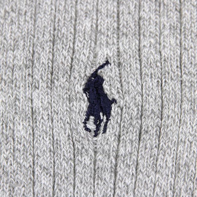 ポロ ラルフローレン POLO RALPH LAUREN 正規品 ソックス COTTON RIB SINGLE SOCK LTGYH 056 - LIGHT GREY HEATHER