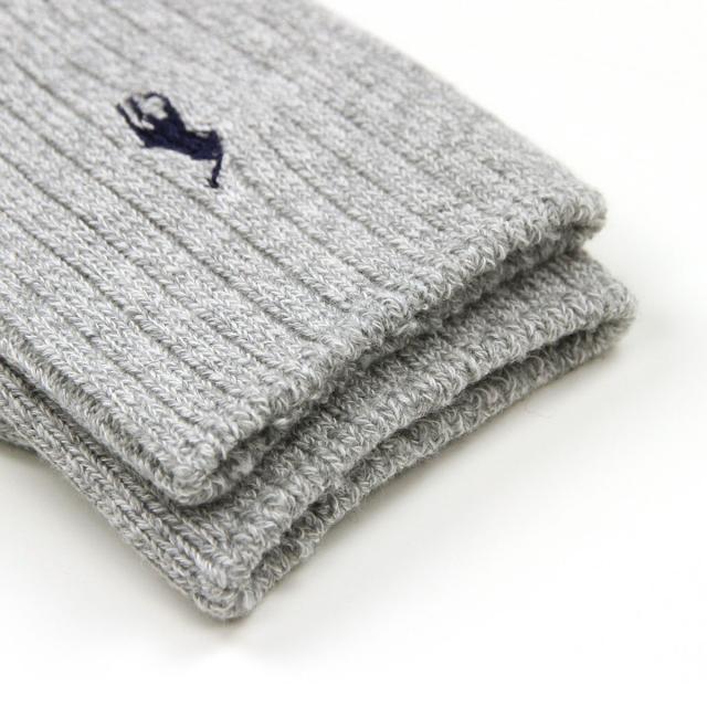 ポロ ラルフローレン POLO RALPH LAUREN 正規品 ソックス COTTON RIB SINGLE SOCK LTGYH 056 - LIGHT GREY HEATHER