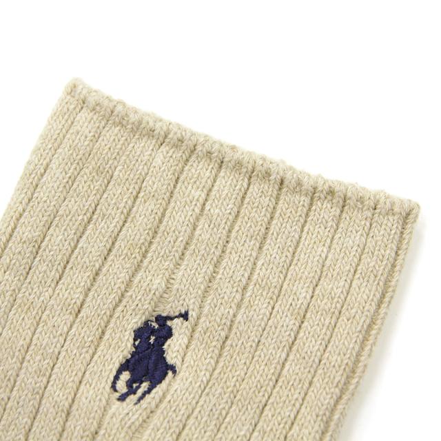 ポロ ラルフローレン POLO RALPH LAUREN 正規品 ソックス COTTON RIB SINGLE SOCK TAUPE HEATHER 264 - TAUPE HEATHER