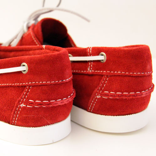 ワンダーシューズ WANDER SHOES デッキシューズ Suede RED RED