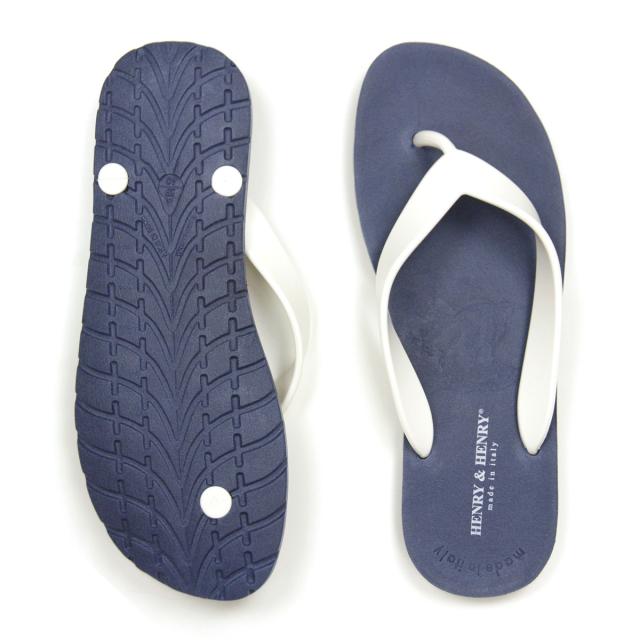 ヘンリーアンドヘンリー HENRY＆HENRY FRIPPER NAVY/WHITE