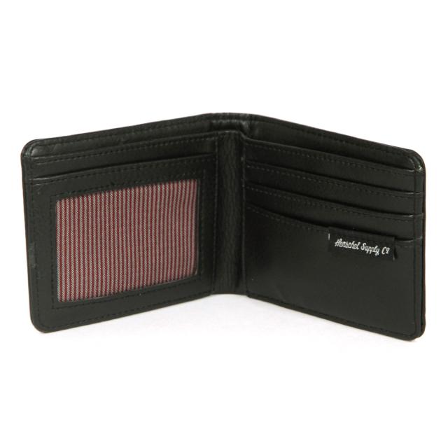 ハーシェル Herschel 10049-00004-OS Hank Leather Black Pebble Leather 財布 レザー