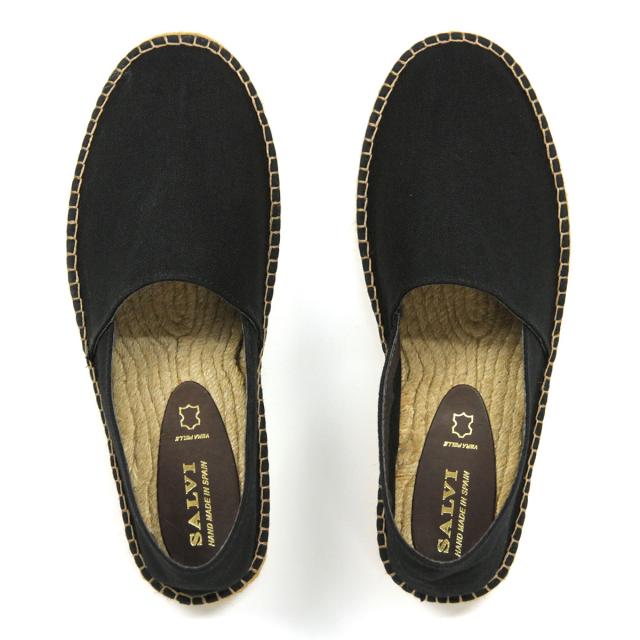 サルヴィ SALVI 正規販売店 シューズ ESPADRILLE SHOES エスパドリーユ シューズ 44-2 NEGRO BLACK