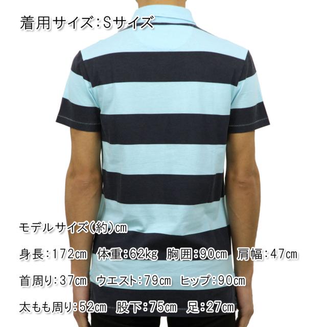 アメリカンイーグル AMERICAN EAGLE 正規品 メンズ ポロシャツ AE Striped Jersey Polo 2165-7192 BLUE