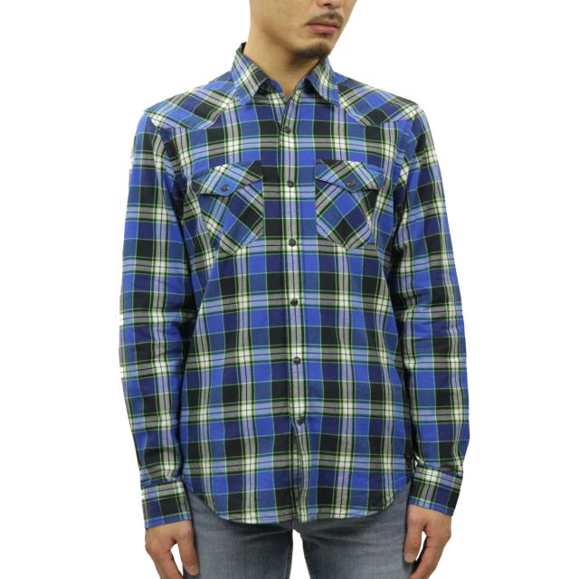 アメリカンイーグル AMERICAN EAGLE 正規品 メンズ ウエスタンシャツ AE Plaid Western Shirt 8151-8547 BLUE