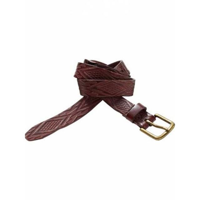 スコッチアンドソーダ SCOTCH＆SODA メンズ ベルト Geometric embossed belt 76152 27 BURGUNDY