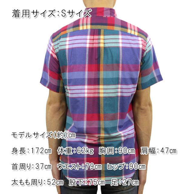 ジェイクルー J.CREW 正規品 メンズ 半袖シャツ INDIAN COTTON SHORT-SLEEVE SHIRT IN SUNSET PLAID