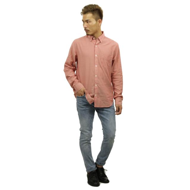ジェイクルー J.CREW 正規品 メンズ 長袖ワークシャツ SLIM LIGHTWEIGHT CHAMBRAY SHIRT ORANGE
