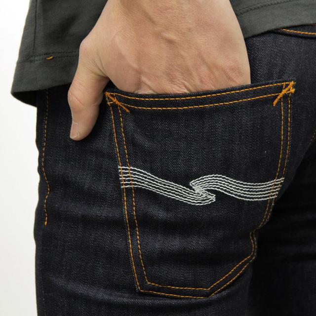 ヌーディージーンズ ジーンズ メンズ 正規販売店 Nudie Jeans ジーパン THIN FINN DENIM JEANS ORGANIC DRY ECRU EMB 559 110268