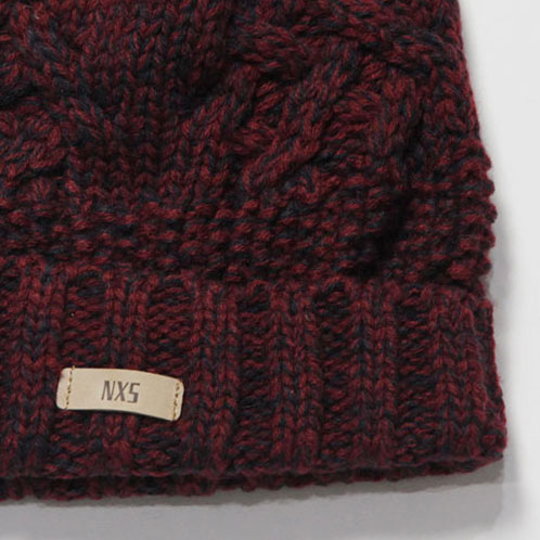 ノーエクセス NO EXCESS 正規品 メンズ ニットキャップ CABLE KNIT CAP 950912 83 BURGUNDY