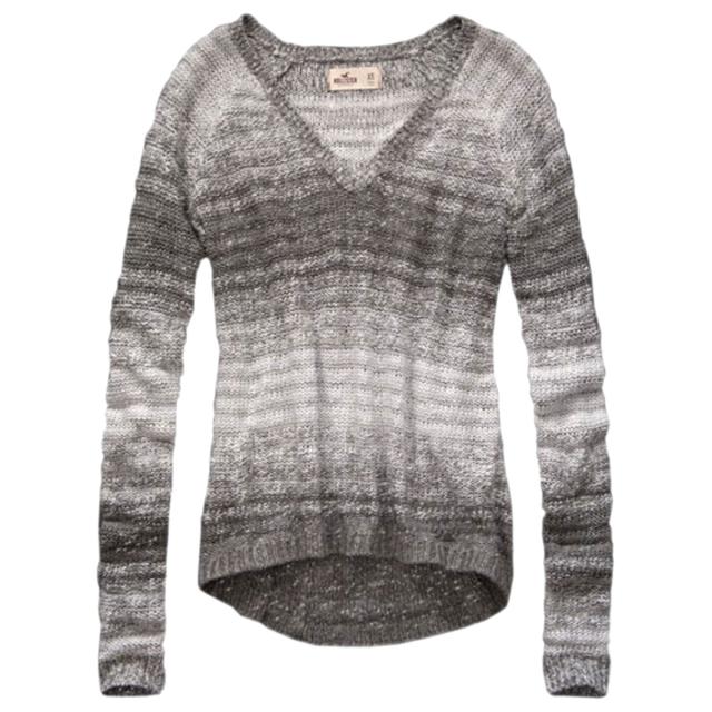 ホリスター HOLLISTER 正規品 レディース Vネックセーター Pacific V Neck Sweater GREY