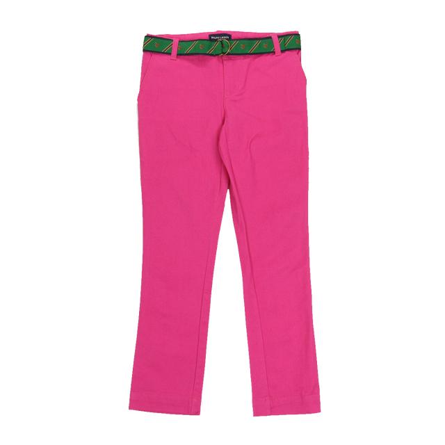 ポロラルフローレンキッズ POLO RALPH LAUREN CHILDREN 正規品 子供服 ガールズ チノパン Chino Pant #21713606 ベルト付き HOT PINK