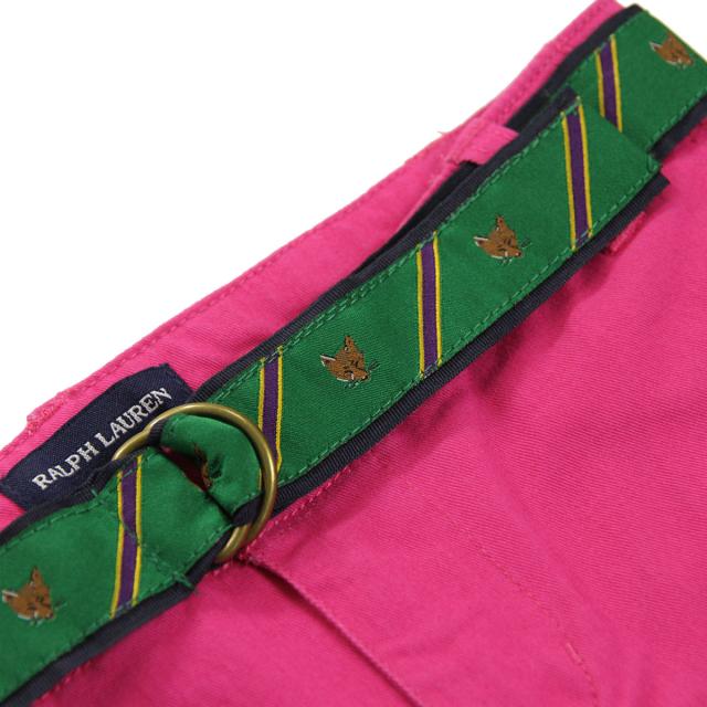 ポロラルフローレンキッズ POLO RALPH LAUREN CHILDREN 正規品 子供服 ガールズ チノパン Chino Pant #21713606 ベルト付き HOT PINK