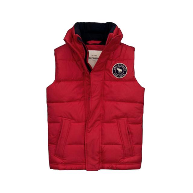 アバクロキッズ AbercrombieKids 正規品 子供服 ボーイズ ベスト puffer vest RED