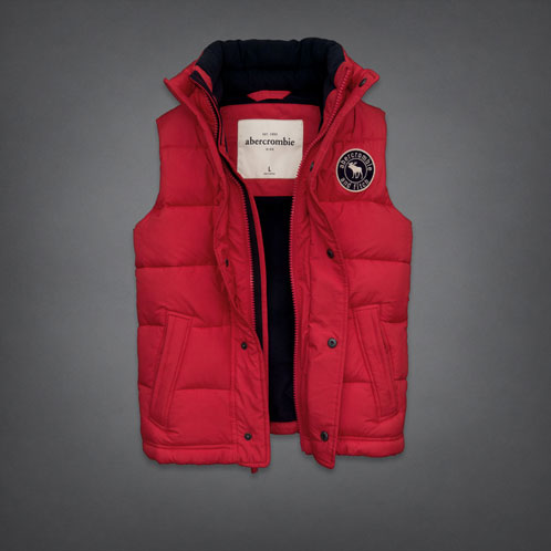 アバクロキッズ AbercrombieKids 正規品 子供服 ボーイズ ベスト puffer vest RED