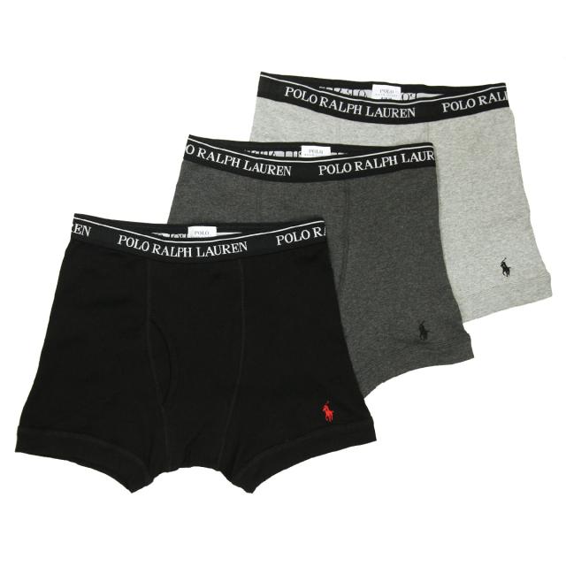 ポロ ラルフローレン POLO RALPH LAUREN 正規品 メンズ ボクサーブリーフ3パック アンダーウェア 3 PACK P3 CLASSIC FIT BOXER BRIEFS NCBBP3 9OD ANDOVER HEATHER/MADISON HEATHER/POLO BLACK