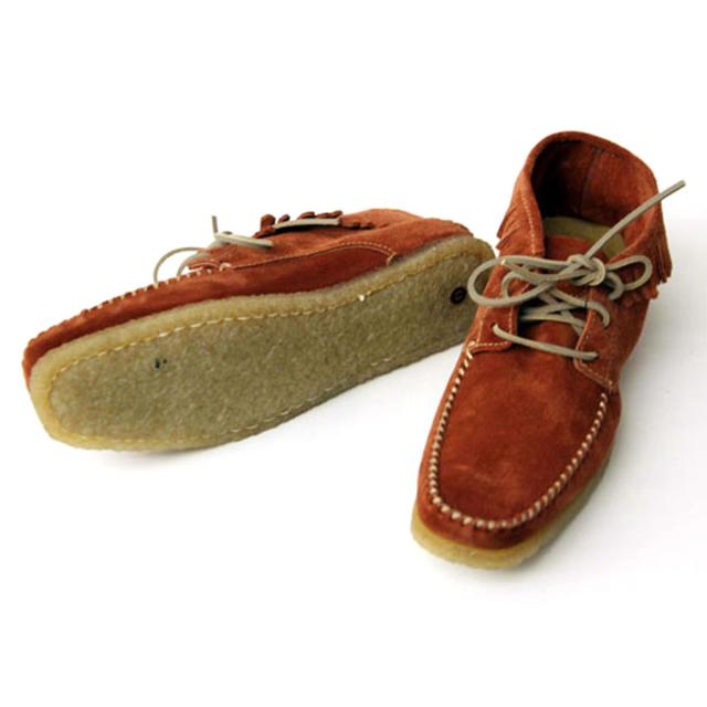 ワンダーシューズ WANDER SHOES クレープシューズ CREPE SHAMAN SHOES SUEDE RED RED