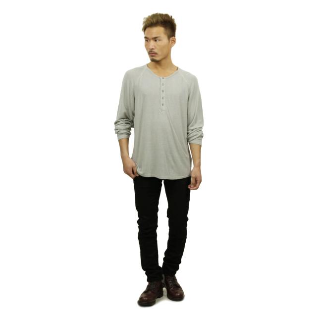 ヌーディージーンズ Nudie Jeans メンズ 長袖ヘンリーTシャツ LONG SLEEVE HENRY TEE GREY GREY