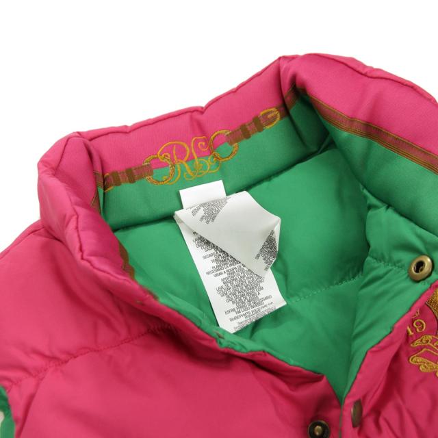 ポロラルフローレンキッズ POLO RALPH LAUREN CHILDREN 正規品 子供服 ガールズ リバーシブルダウンベスト Reversible Down Vest #22470006 HOT PINK