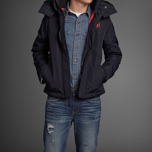 アバクロキッズ AbercrombieKids 正規品 子供服 ボーイズ ジャケット a&f all-season weather warrior 232-722-0107-023 NAVY