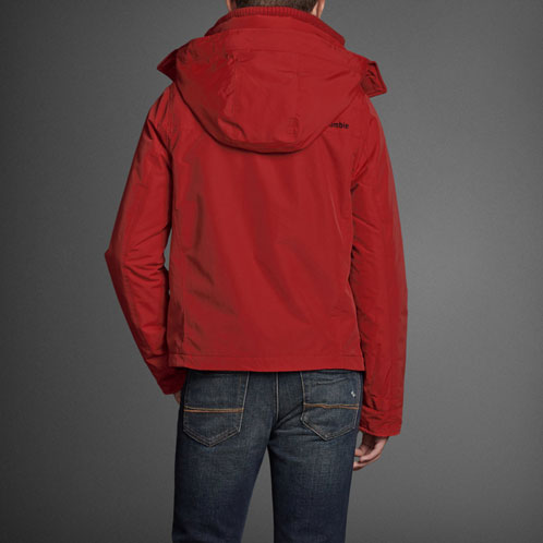 アバクロキッズ AbercrombieKids 正規品 子供服 ボーイズ ジャケット a&f all-season weather warrior RED