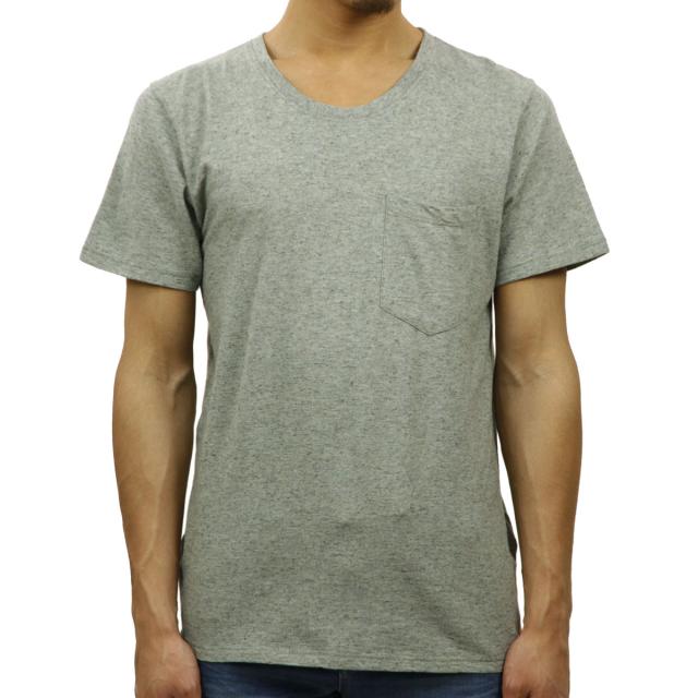 ヌーディージーンズ Nudie Jeans メンズ 半袖Tシャツ Roundneck Pocket Tee Organic Melange 131244 Green/Greymel