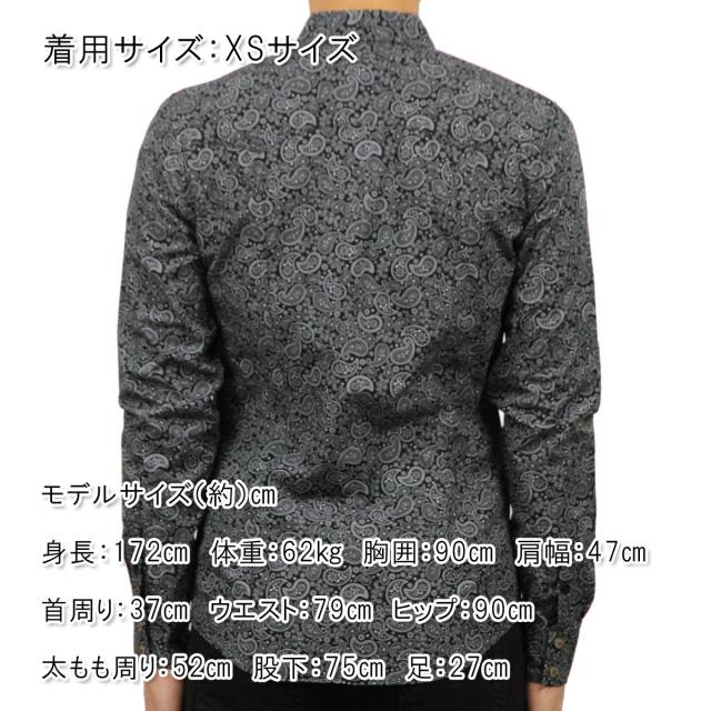 ヌーディージーンズ Nudie Jeans メンズ 長袖シャツ Gusten Printed 140274 Black/Grey
