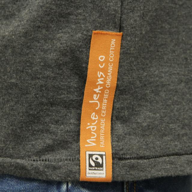 ヌーディージーンズ Nudie Jeans メンズ 半袖Tシャツ Round Neck T-Shirt 131260 Greymelange