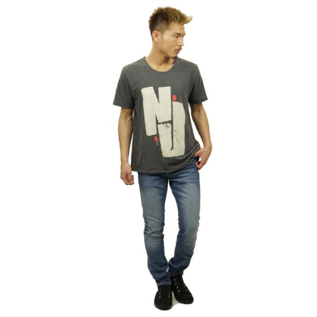 ヌーディージーンズ Nudie Jeans メンズ 半袖Tシャツ Round Neck T-Shirt 131260 Greymelange