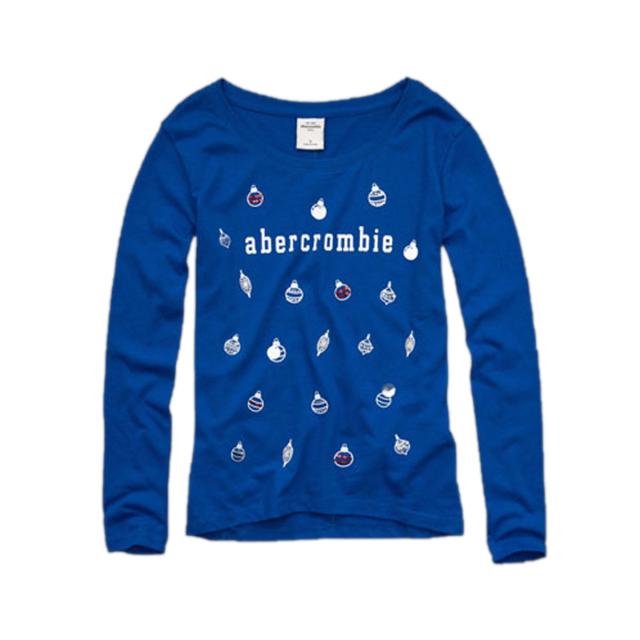 アバクロキッズ AbercrombieKids 正規品 子供服 ガールズ 長袖Tシャツ embellished easy fit tee