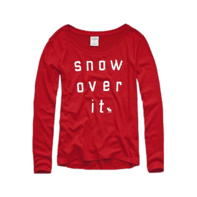 アバクロキッズ AbercrombieKids 正規品 子供服 ガールズ 長袖Tシャツ embellished easy fit tee