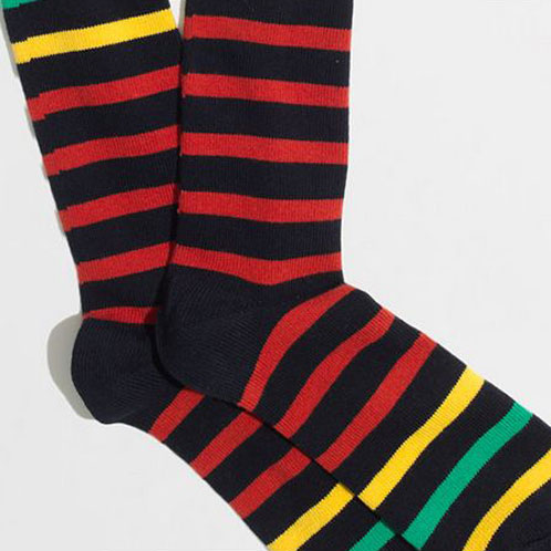 ジェイクルー J.CREW 正規品 メンズ 靴下 CONTRAST STRIPE SOCKS