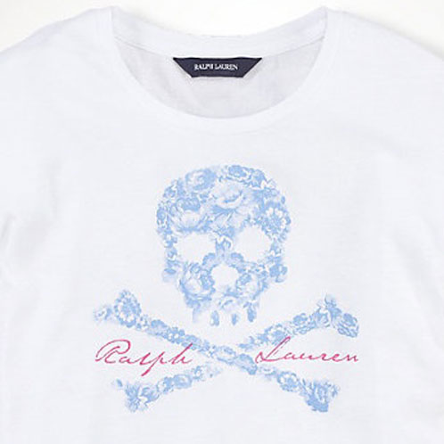 ポロラルフローレンキッズ POLO RALPH LAUREN CHILDREN 正規品 子供服 ガールズ 半袖Tシャツ Solid Cotton Skull Top #31371136