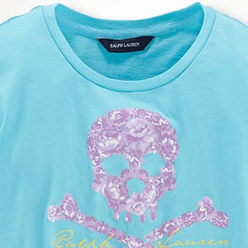 ポロラルフローレンキッズ POLO RALPH LAUREN CHILDREN 正規品 子供服 ガールズ 半袖Tシャツ Solid Cotton Skull Top #31371136