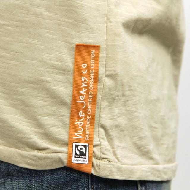 ヌーディージーンズ Nudie Jeans メンズ 半袖Tシャツ Round Neck Pocket Tee Ecry W02 131300 4027