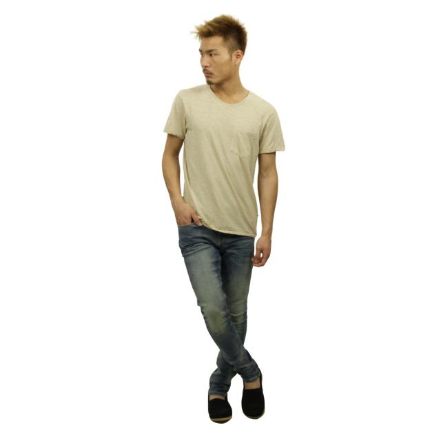 ヌーディージーンズ Nudie Jeans メンズ 半袖Tシャツ Round Neck Pocket Tee Ecry W02 131300 4027