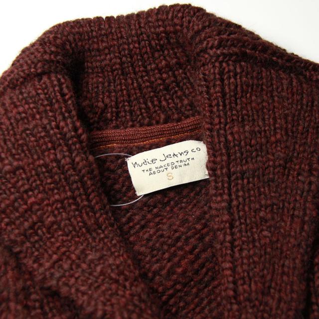 ヌーディージーンズ Nudie Jeans メンズ カーディガン David Cardigan Wine R08 150144 6008