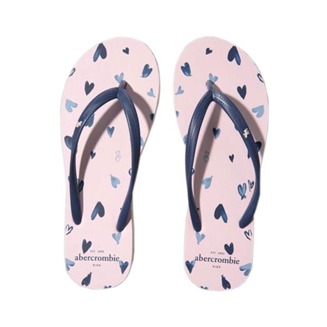 アバクロキッズ AbercrombieKids 正規品 子供服 ガールズ サンダル heart print rubber flip flops 254-213-0229-062
